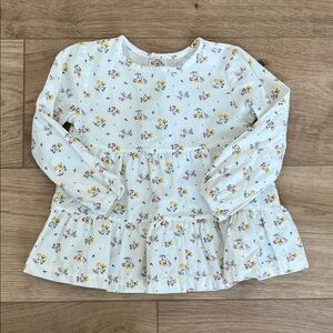 Charming Floral Long Sleeve Kids Top